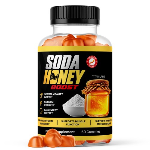 Soda honey boost acv - honey, gums